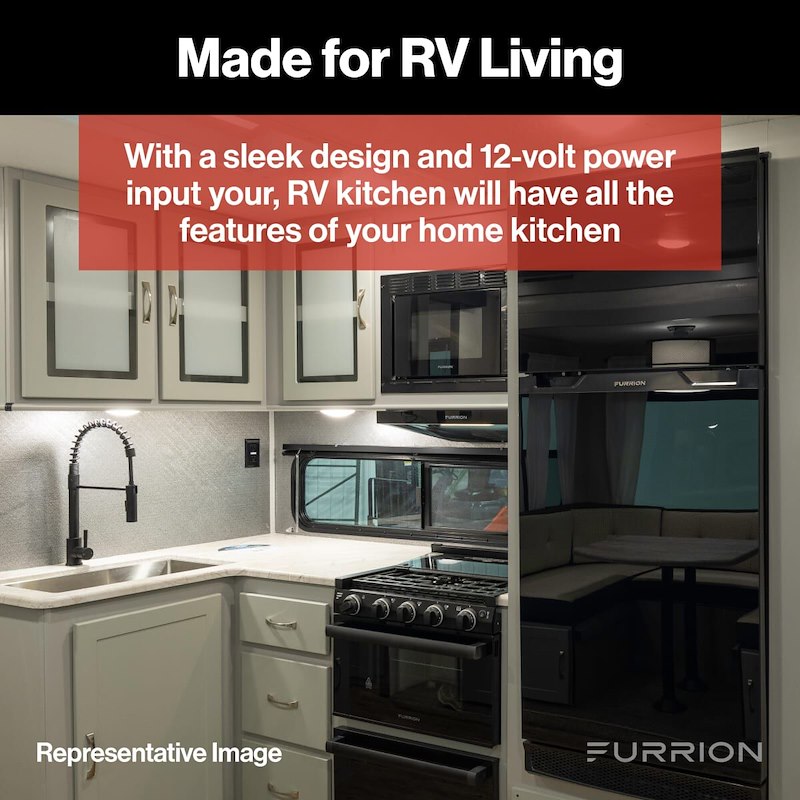 Furrion Arctic FCR10DCGTA-BL 12V DC RV Refrigerator – 10 Cu. Ft.