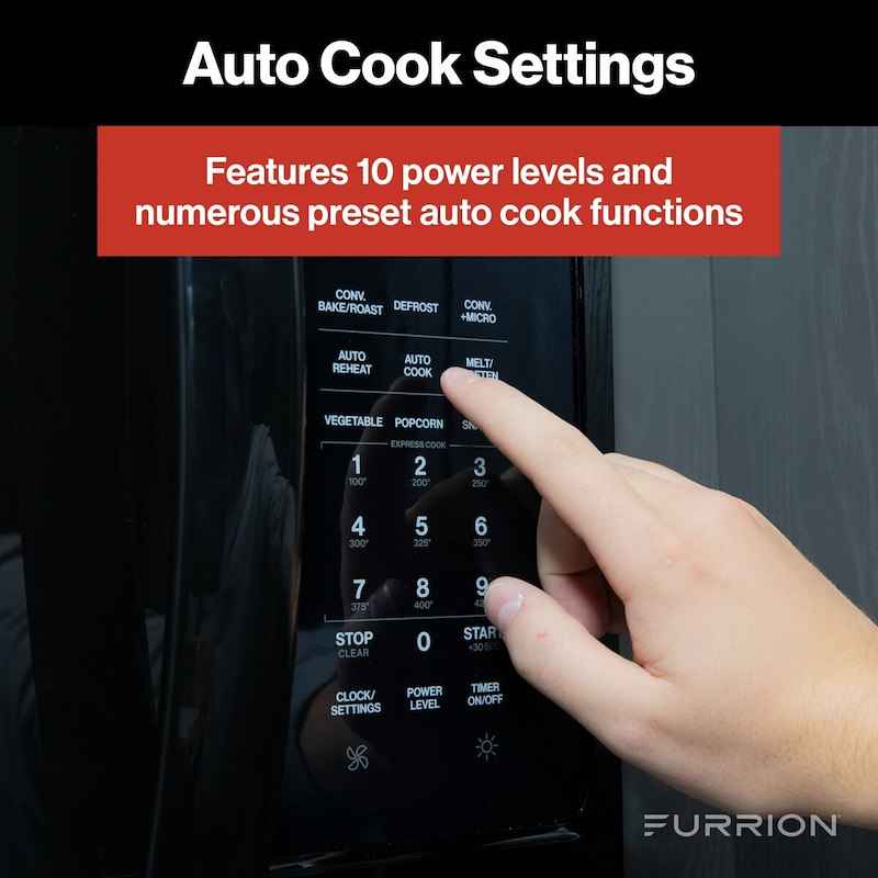 Furrion FMCM15A-BL Over-The-Range Convection Microwave Oven 1.5 Cu Ft
