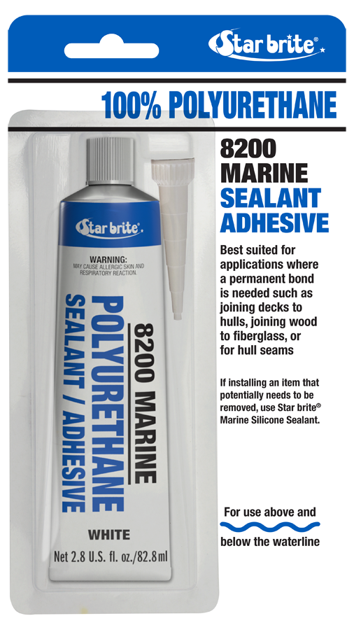 Star brite 8200 Marine Sealant & Adhesive – White – 2.8 Oz Tube
