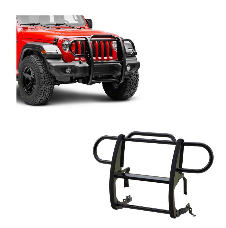 Black Horse Offroad Steel Grille Guard 17JPJLMA - image 9