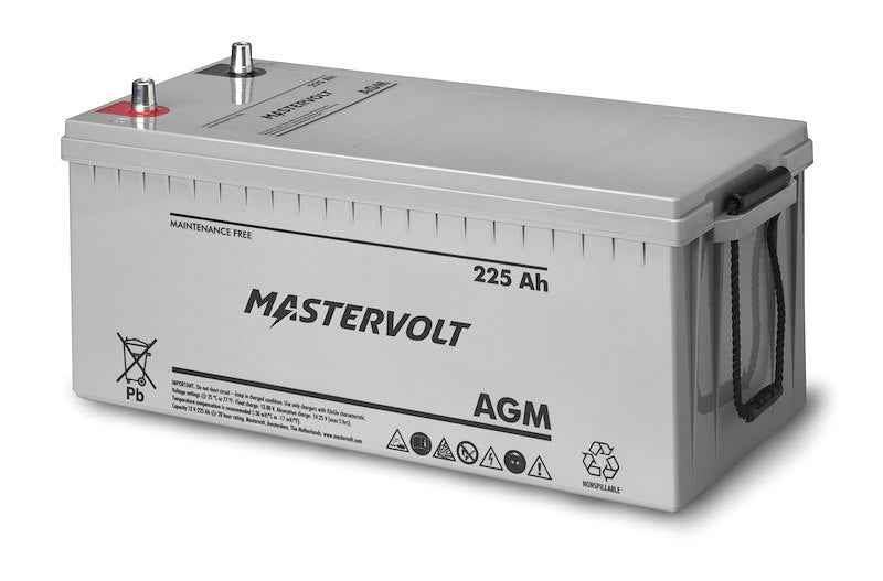 12V Group 8D AGM Marine Starting Battery 225Ah 1080 CCA – Mastervolt 62002250