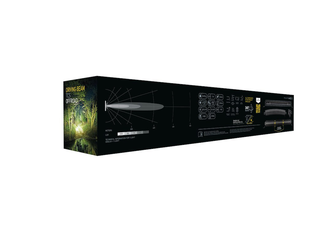 Hella 358197501 Black Magic Tough 20-Inch Curved Slim Light Bar