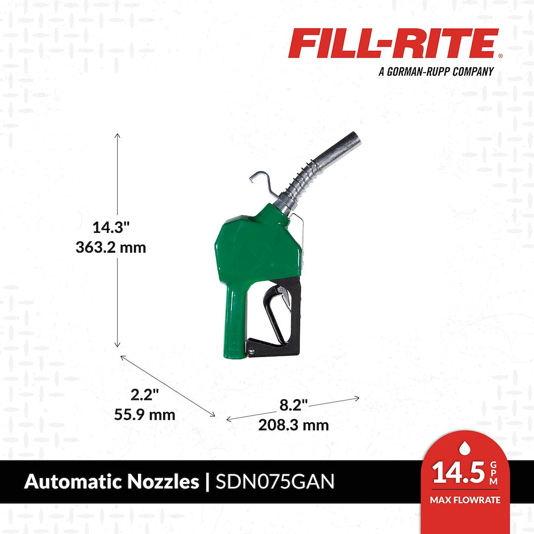 Fill-Rite Sdn100gan 1-Inch Diesel Nozzle and Sleeve