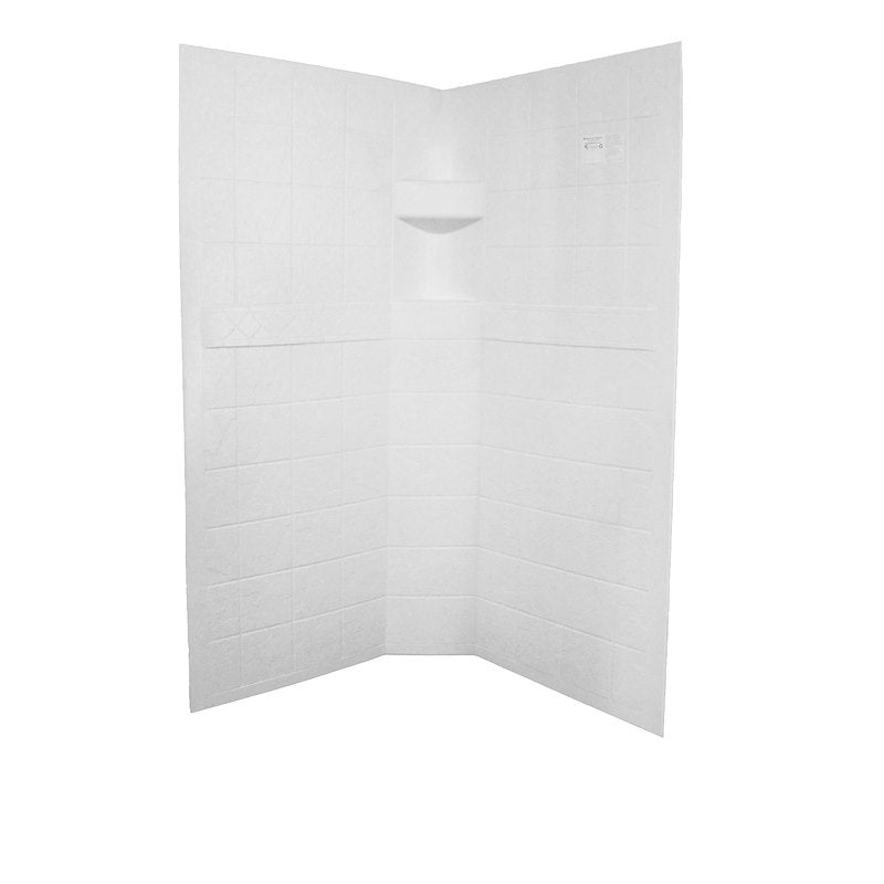 Specialty Recreation NSW3636W 36" x 36" x 67" Neo Angle RV Shower Surround