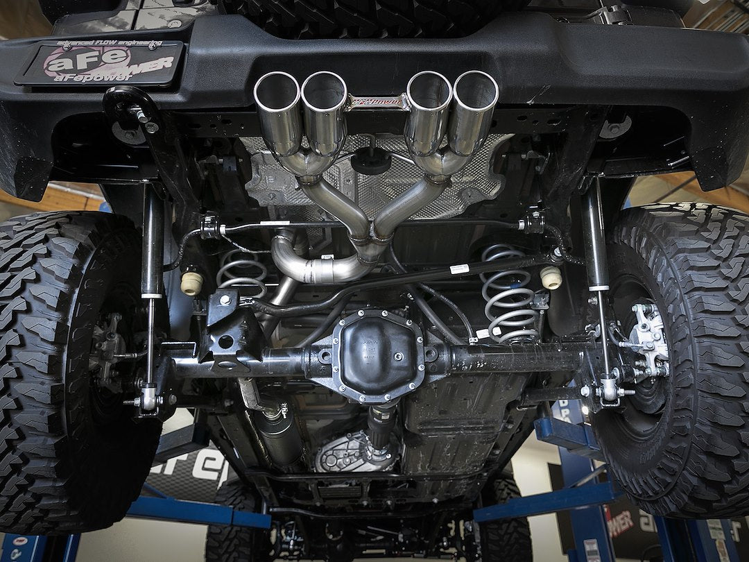 Advanced FLOW Engineering Rebel Cat-Back System Single Quad Exhaust System Kit 49-38071-P - image 5