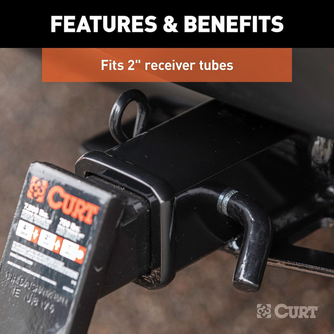 CURT Single Fully Universal 2 Inch Receiver Hitch Trailer (21510)