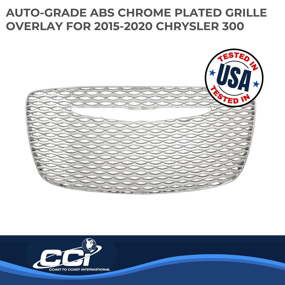 Coast To Coast GI140 Chrome Chrysler 300 Grille Overlay - image 2