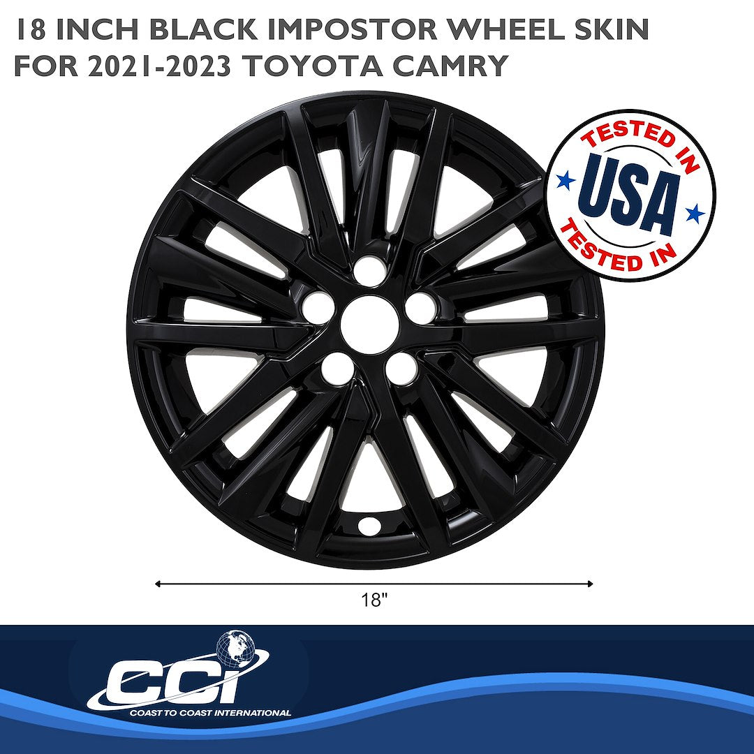 Coast To Coast IMP480BLK Camry Black 18-Inch Wheel Skin - image 3