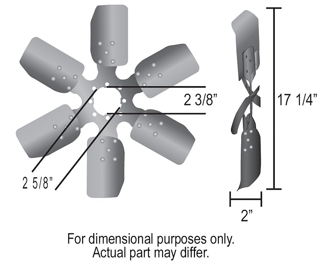 Derale 17117 Steel-Blade Mechanical Clutch Cooling Fan - image 3