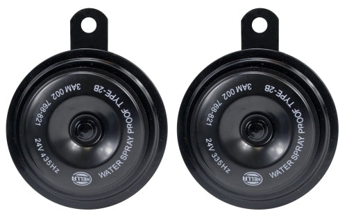 Hella 002768821 Black 92 mm Disc Horn Kit