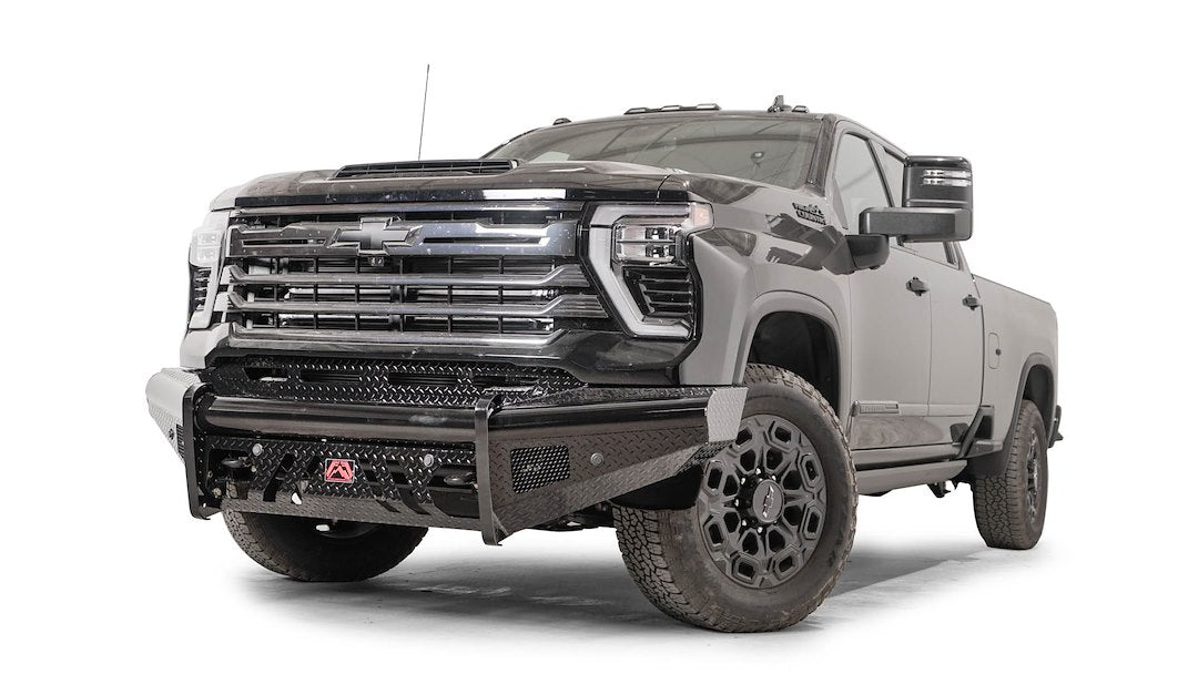 Fab Fours CH24-S6161-1 Black Steel One-Piece Front Bumper