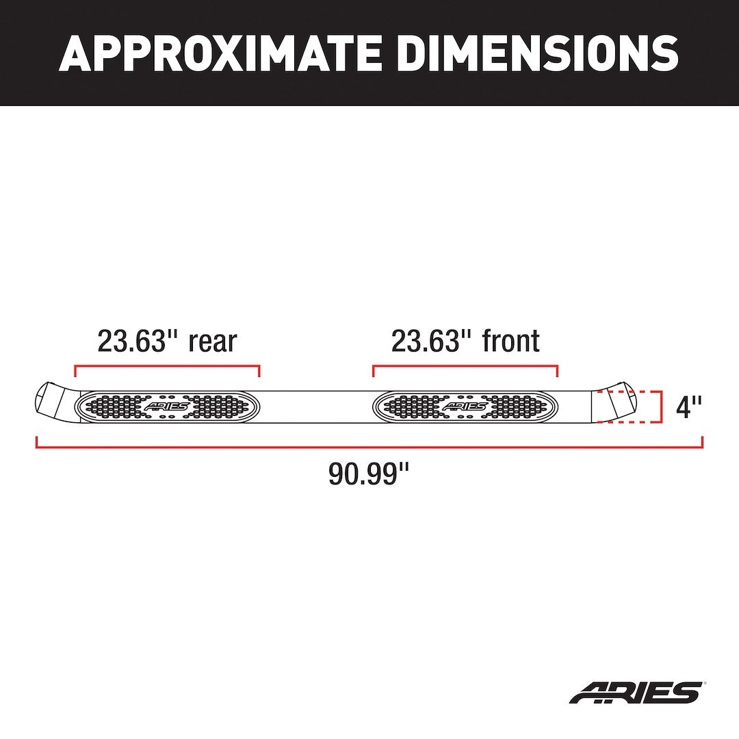 Aries With Surface Steps Oval Nerf Bar S223043-2 - image 3
