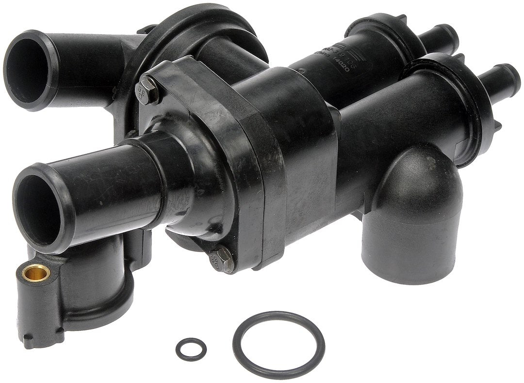 Dorman 902319 Matte Black Thermostat Water Outlet - image 3