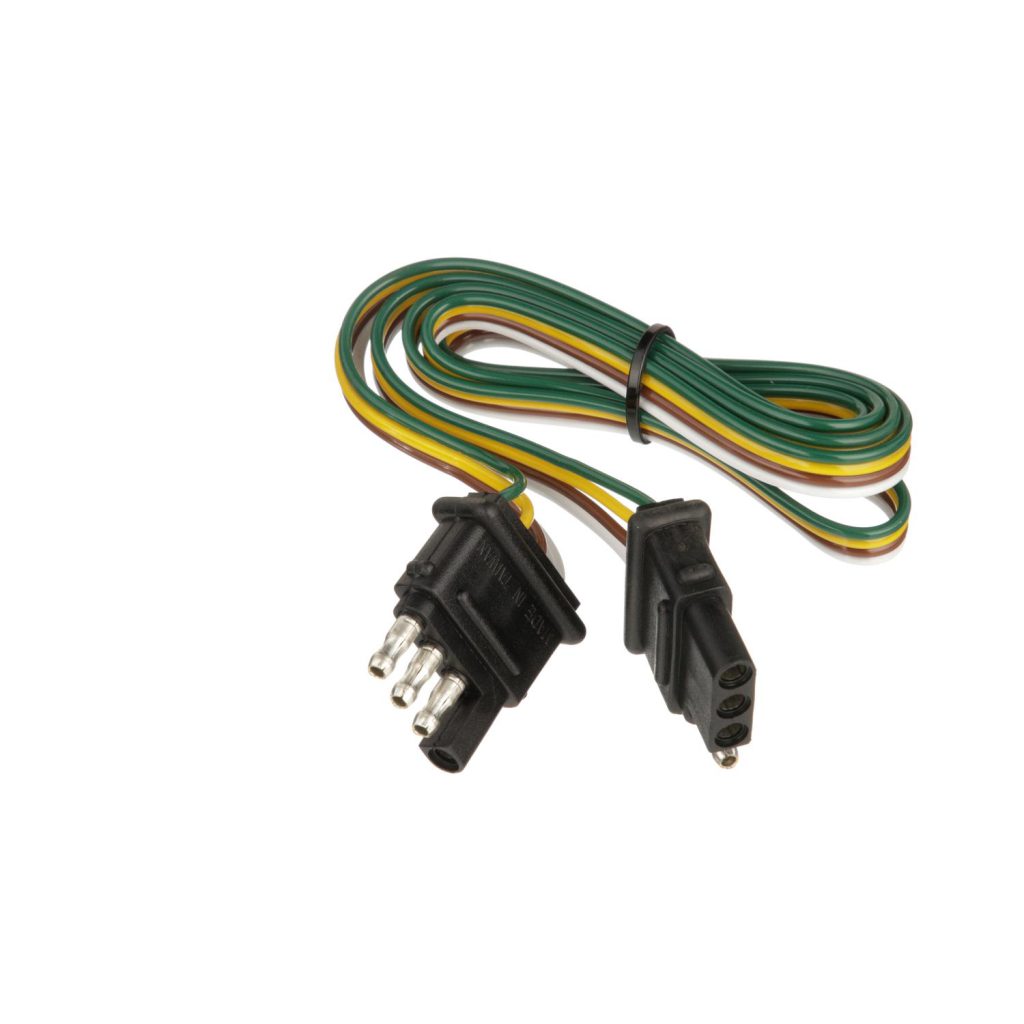 Pollak Trailer Wiring Connector (4WF648V) – Color: Black