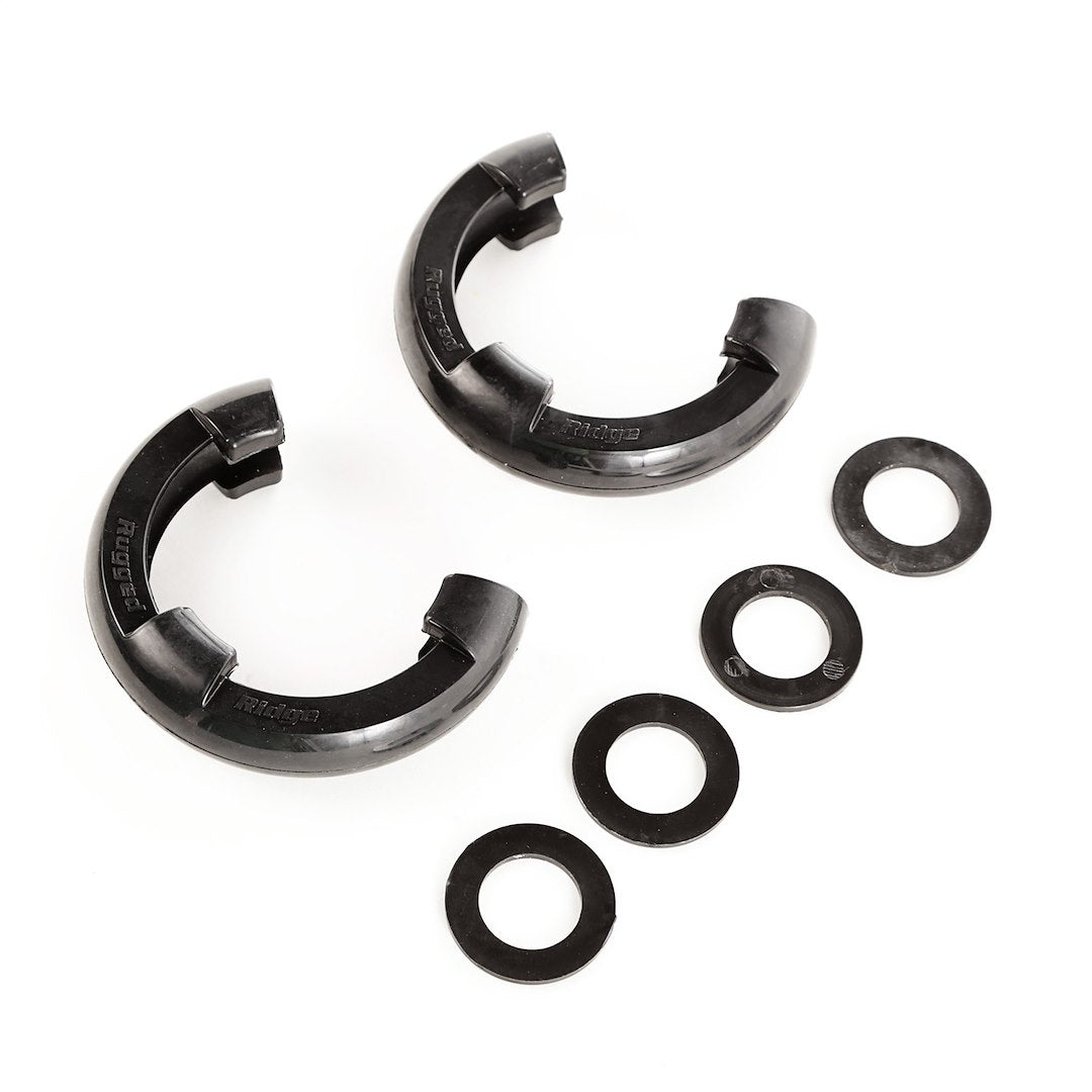 Rugged Ridge 11235.30 Black D-Ring Isolator Kit