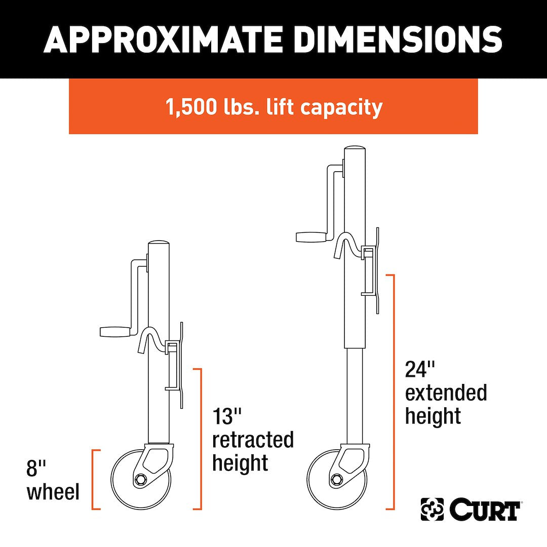 Curt 28115 Trailer Tongue Jack - image 6