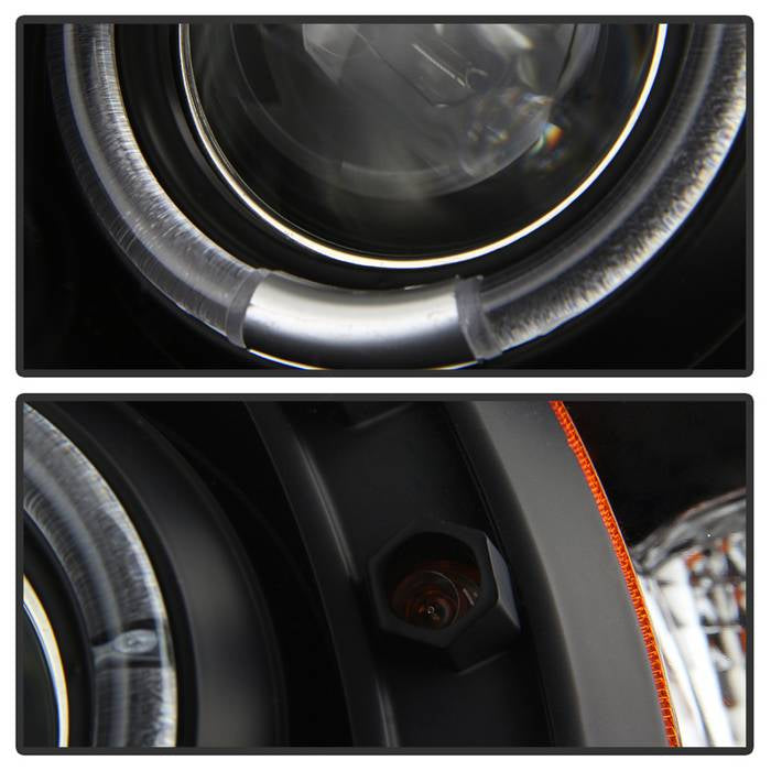 Spyder 5010087 Black Halo Halogen Headlight for 94-00 Ram