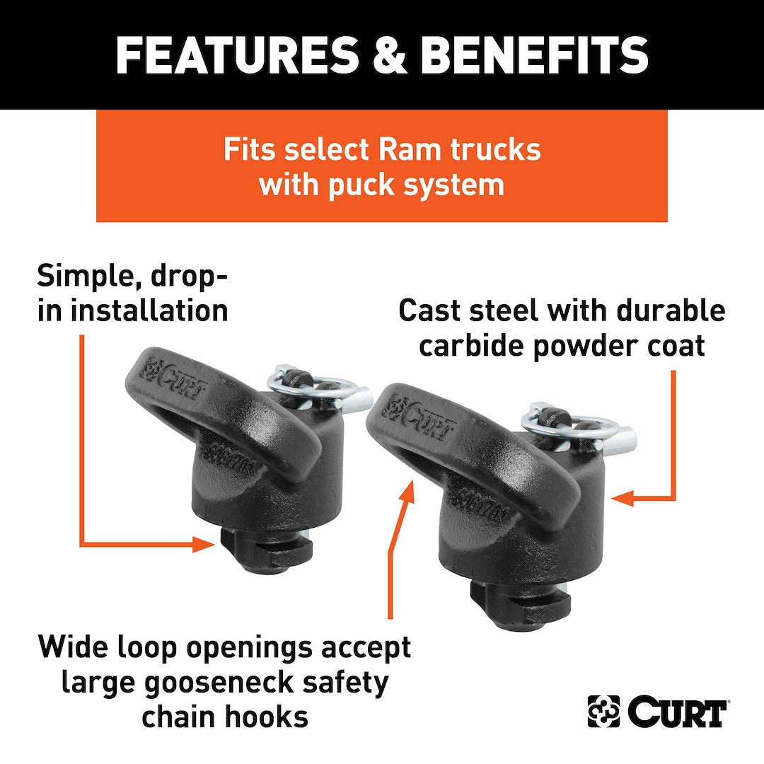 Curt 60617 Trailer Safety Chain Anchor - image 3