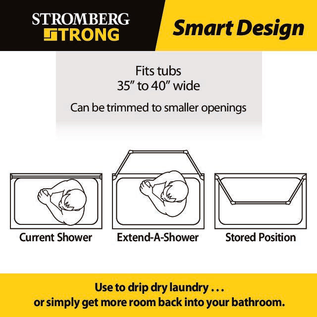 Stromberg Carlson Ext-3542 Shower Curtain Rod - image 5