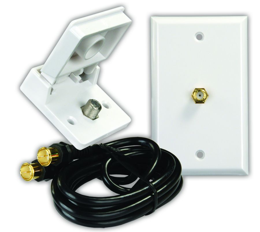 Jr Products 47815 Tv Cable Entry Plate