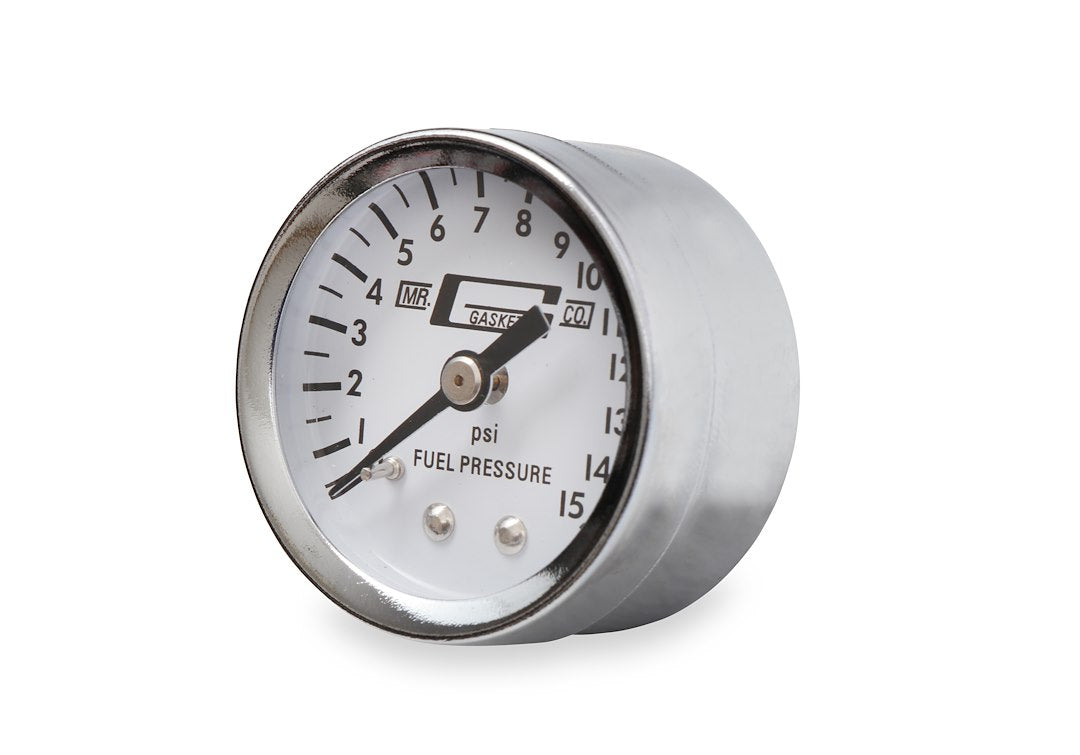 Mr. Gasket 1559 Chrome Fuel Line with Pressure Gauge