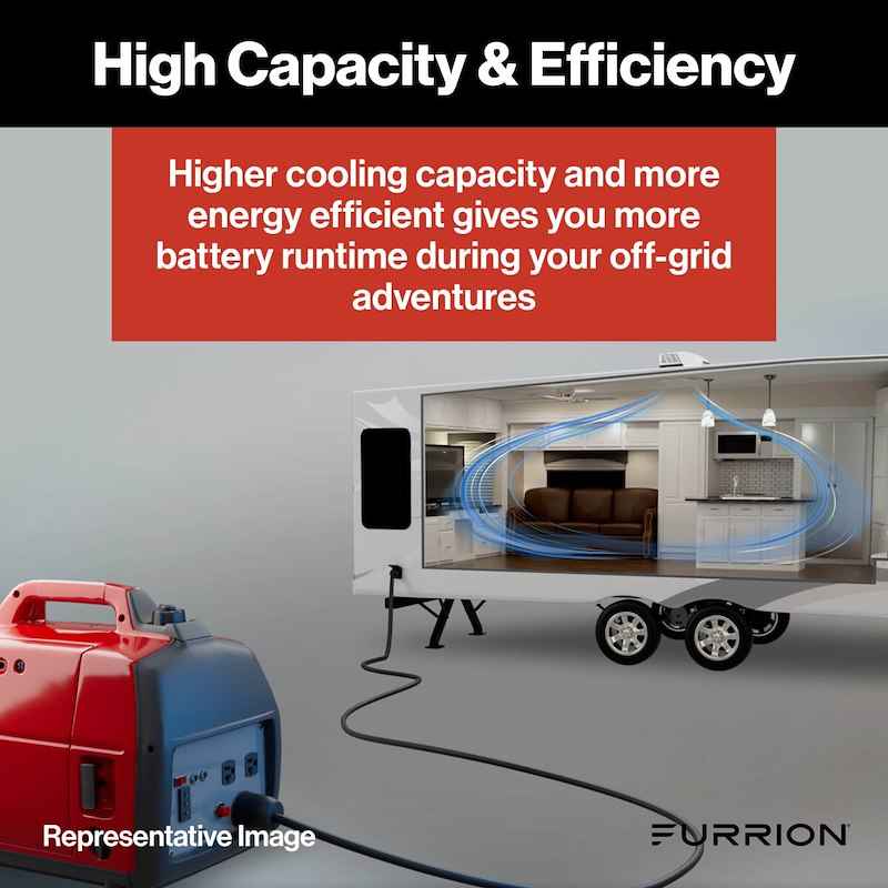 Furrion Chill Cube Rooftop RV A/C 18000 BTU White FACR18VS-SA-PS-AM