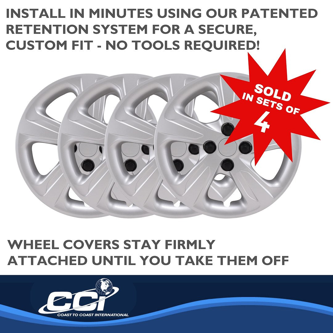 Coast To Coast 55815S Silver Spark Wheel Covers, Set of 4 - image 5
