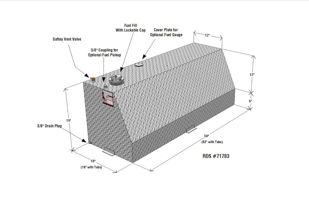 Rds Tanks 71783 Auxiliary Fuel Tank - image 2