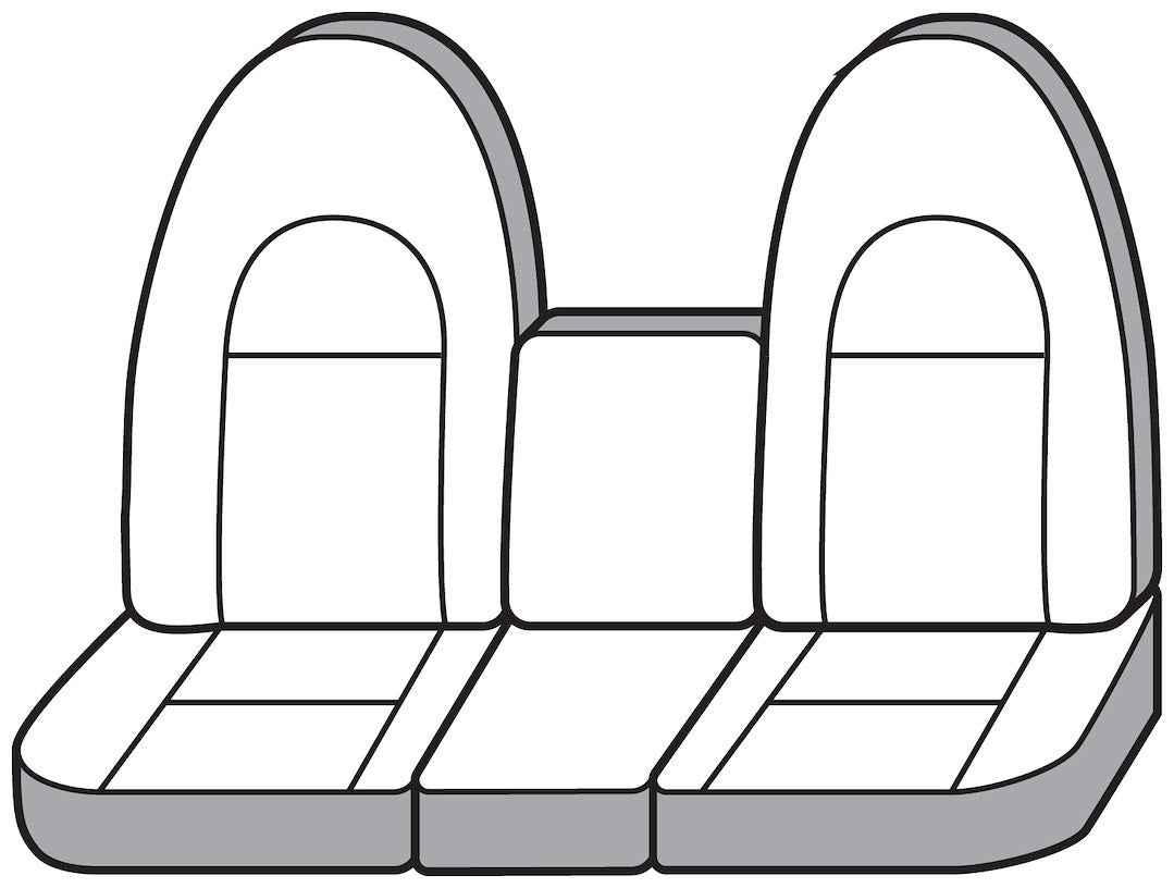 Covercraft SS3383PCCH SeatSaver Charcoal Style K Bench Cover