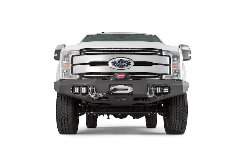 WARN 100918 Ascent Front Bumper with Winch Mount – Ford Super Duty