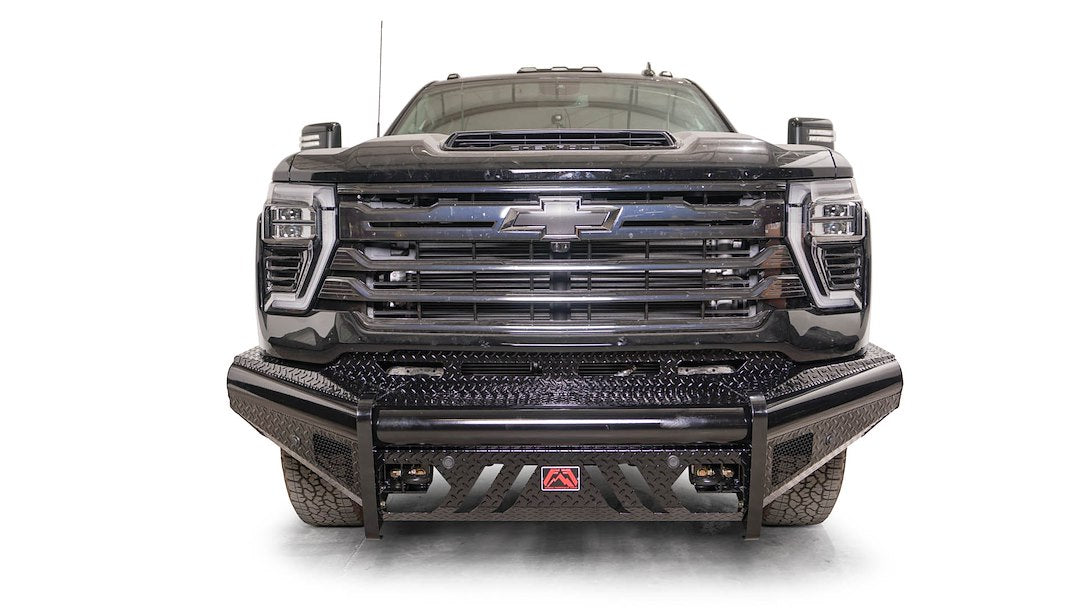 Fab Fours CH24-S6161-1 Black Steel One-Piece Front Bumper