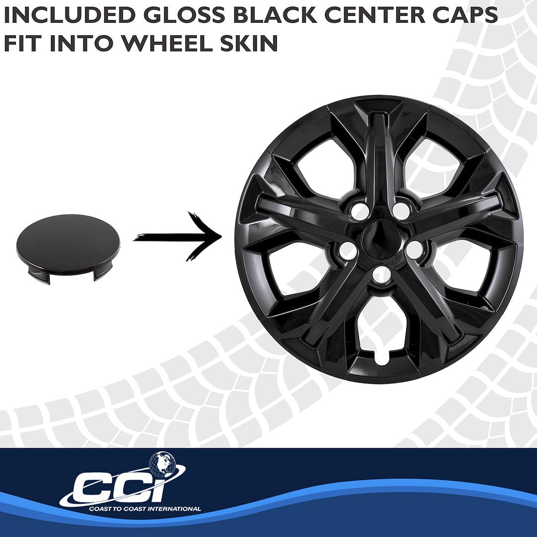 Coast To Coast IMP536BLK 17-Inch Gloss Black Wheel Skins - image 4