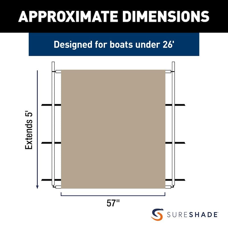 Taylor Made SureShade PTX Power Shade 57" Tan – PTXSS57TS