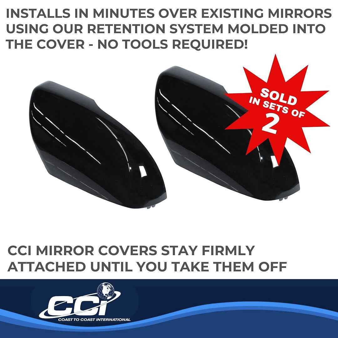 Coast To Coast MC67515RBK Edge Black Replacement Mirror Tops