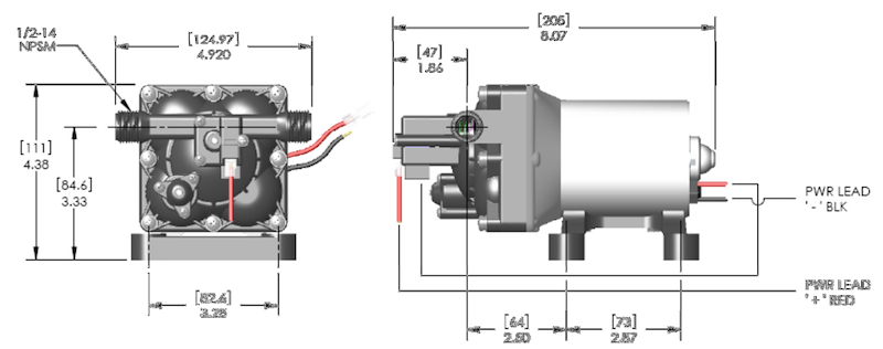 SHURFLO Revolution 12V Fresh Water Pump – 2.3 GPM