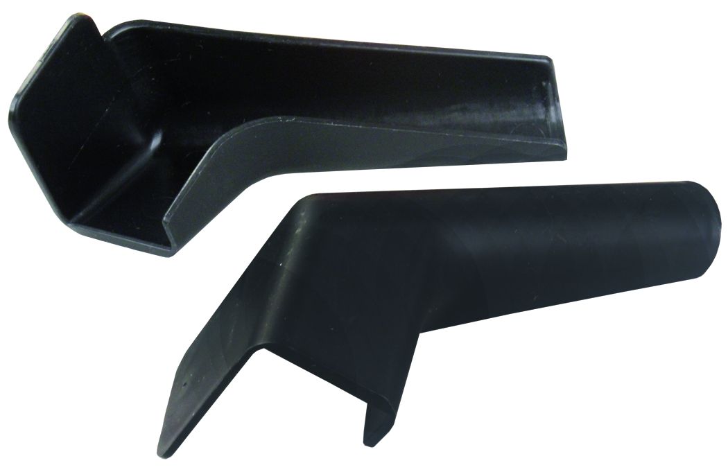 JR Products Drip Rail Gutter Spout (655BKA) – Color: Black