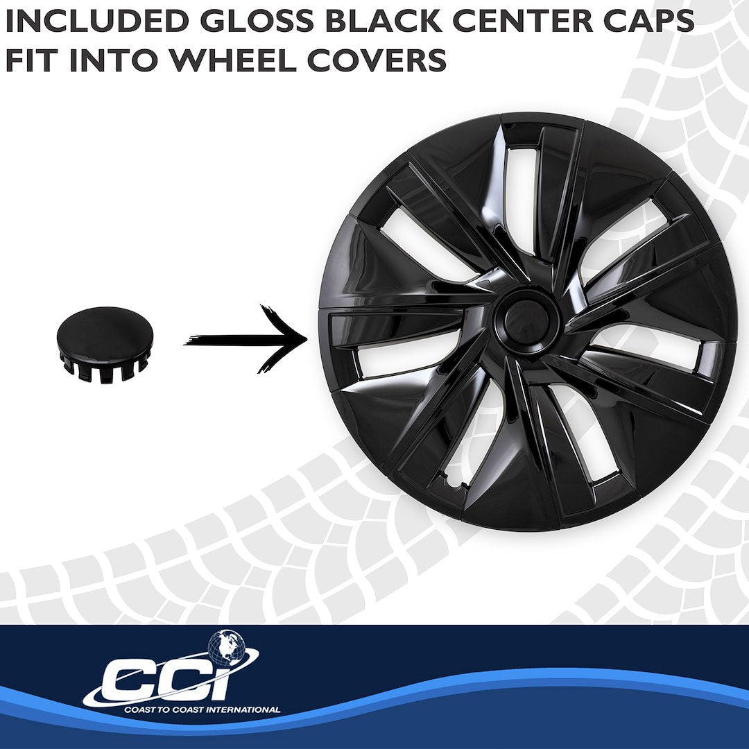 Coast To Coast 56619BLK Black 19-Inch Wheel Covers - image 4