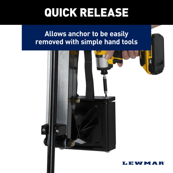Lewmar 2023043513 Black Dovetail Anchor Mount Kit