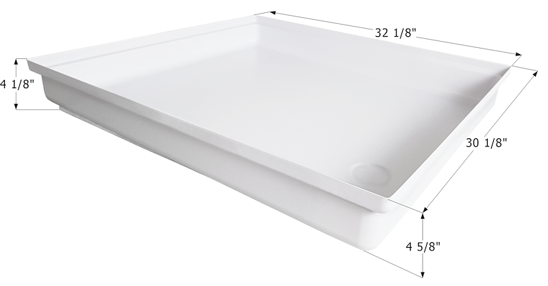Icon SP300 32-1/8" x 30-1/8" RV Shower Pan – (12873)