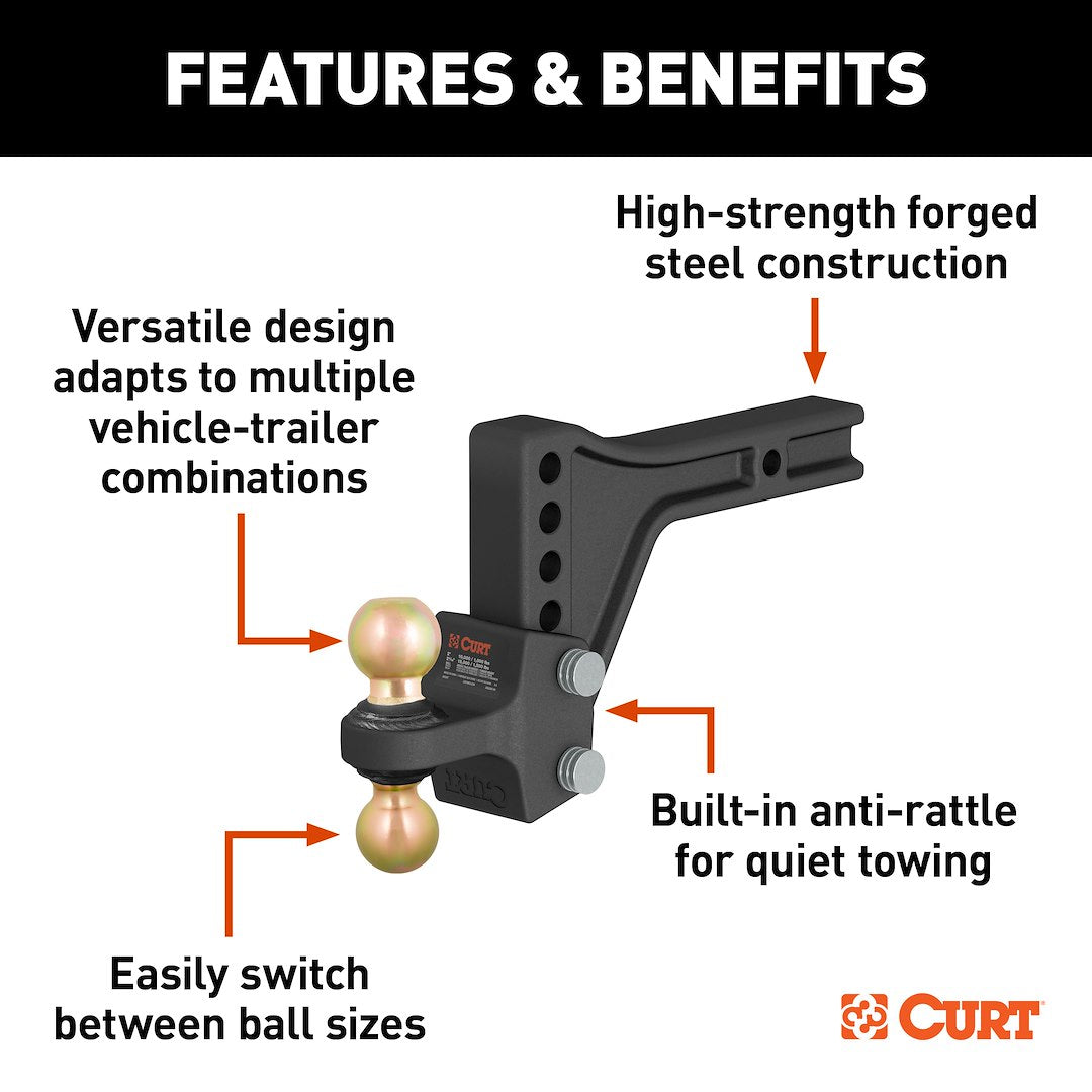 Curt 45937 Trailer Hitch Ball Mount - image 3