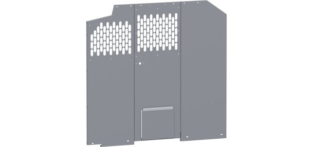 Holman 40645 Low Steel Bulkhead Divider with Dog Door