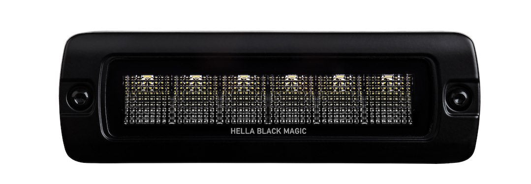 Hella 358176221 Black Magic 7-3/4-Inch LED Flood Light Bar