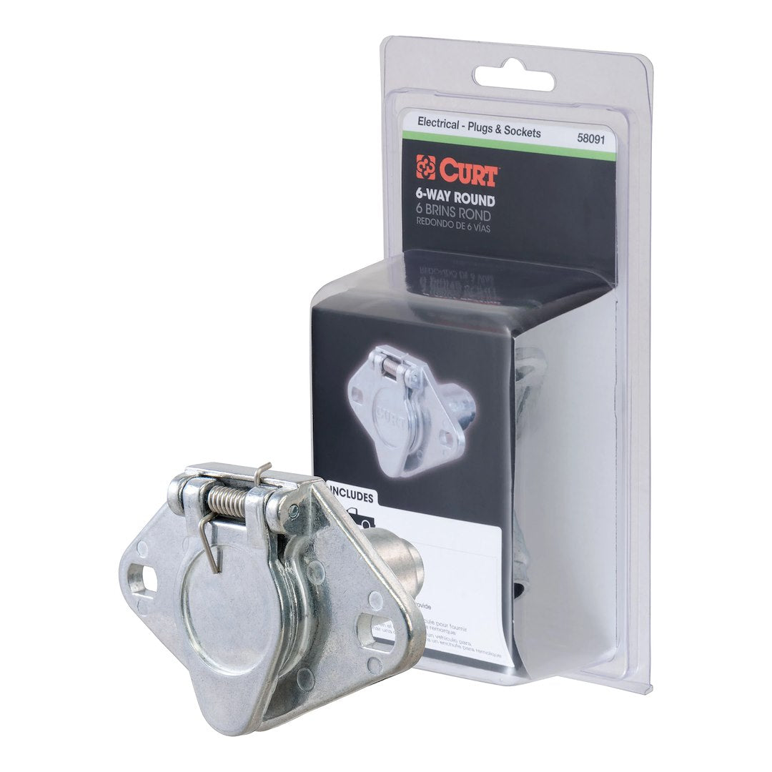 CURT Semi-universal 6 Pin Trailer Wiring Connector (58091)