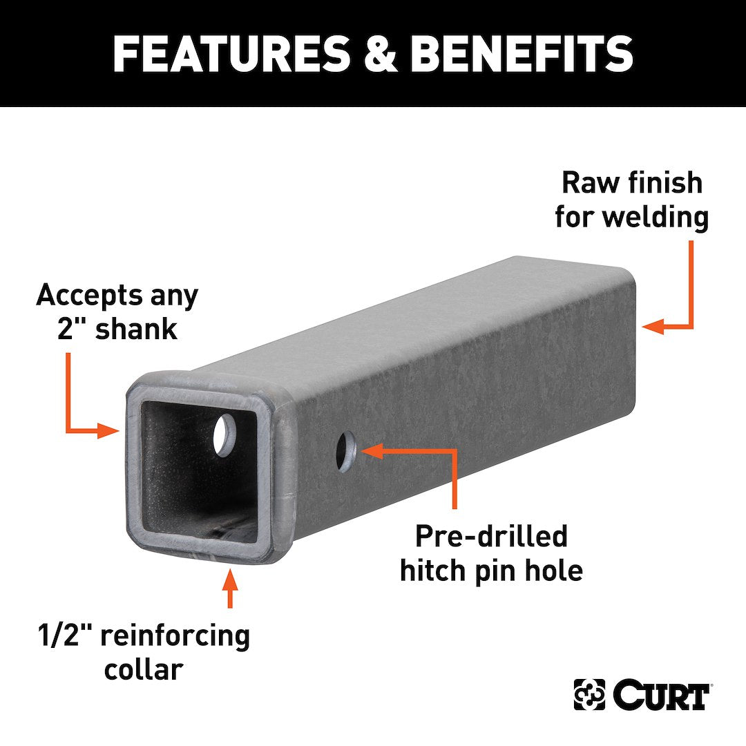 Curt 49120 Trailer Hitch Receiver Tube - image 2
