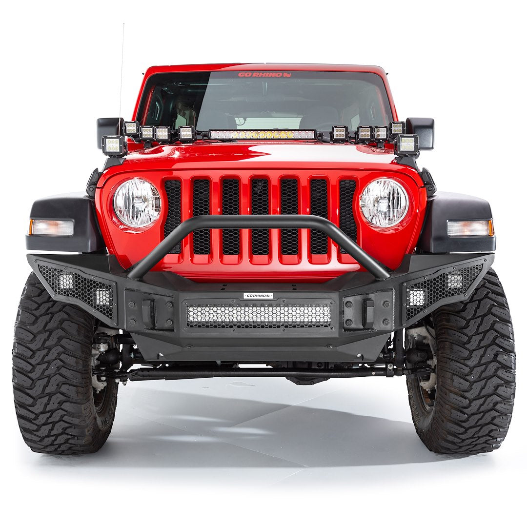 Go Rhino 331201T Rockline Full Front Bumper for Jeep JL