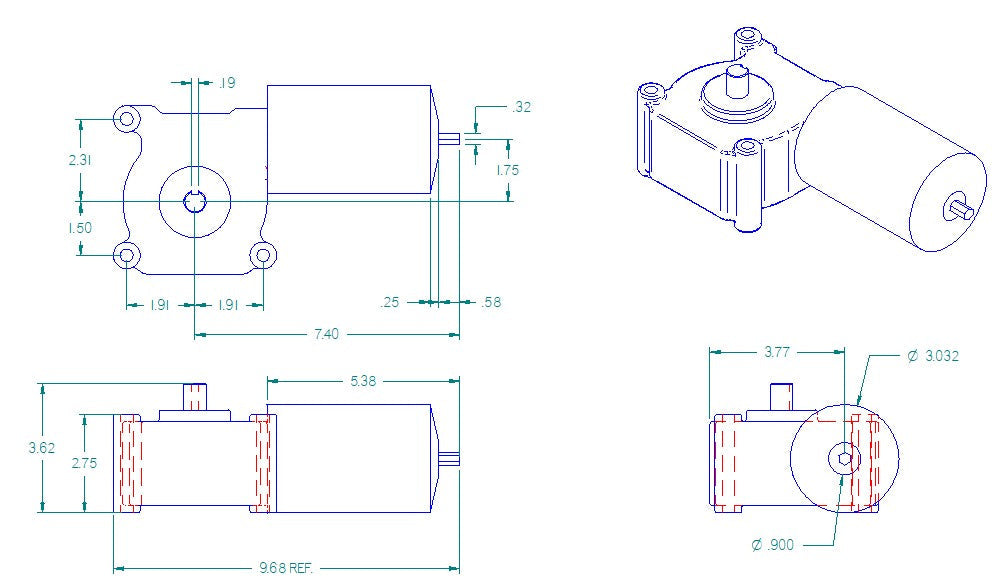 Bal Rv P22307 Slide Out Motor - image 3