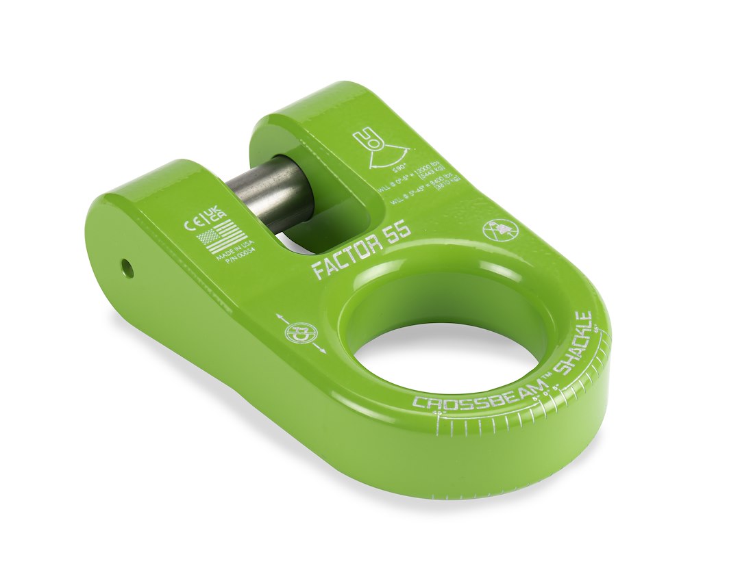 Factor 55 00054-08 Green Crossbeam Winch Shackle