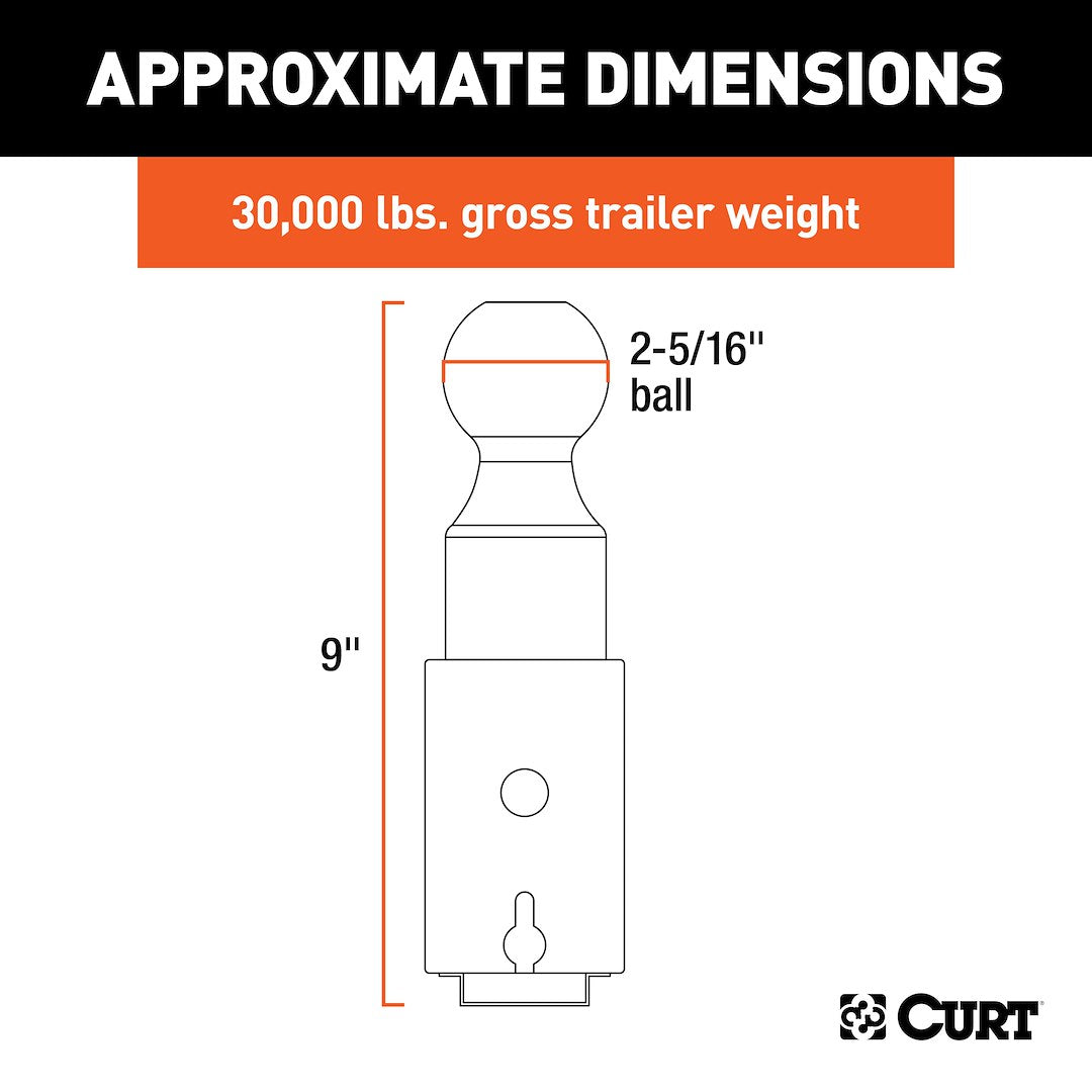 Curt 60616 Gooseneck Trailer Hitch Ball - image 6