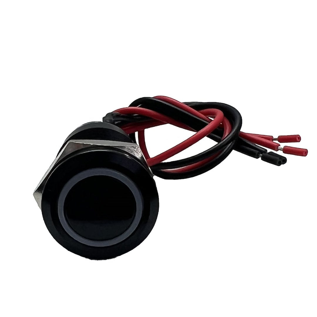 Race Sport RSMB19MMW 19 mm Momentary Push Button Switch