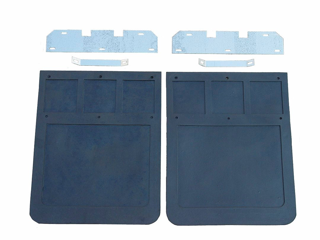 Go Industries 70724 Rubber Mud Flaps with Brackets, Pair
